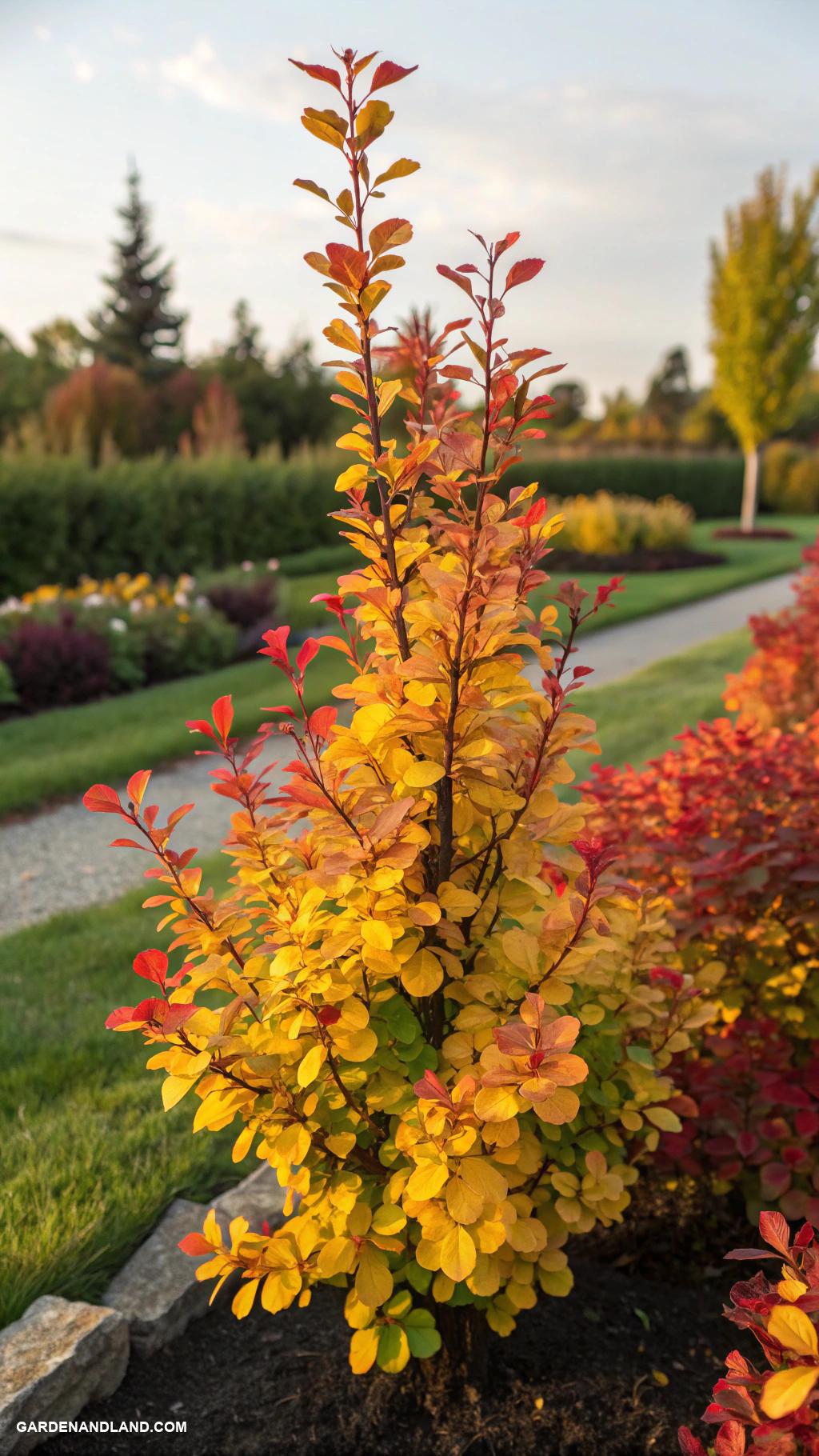 fast growing privacy shrubs Colorful Barberry for vibrant hedges
