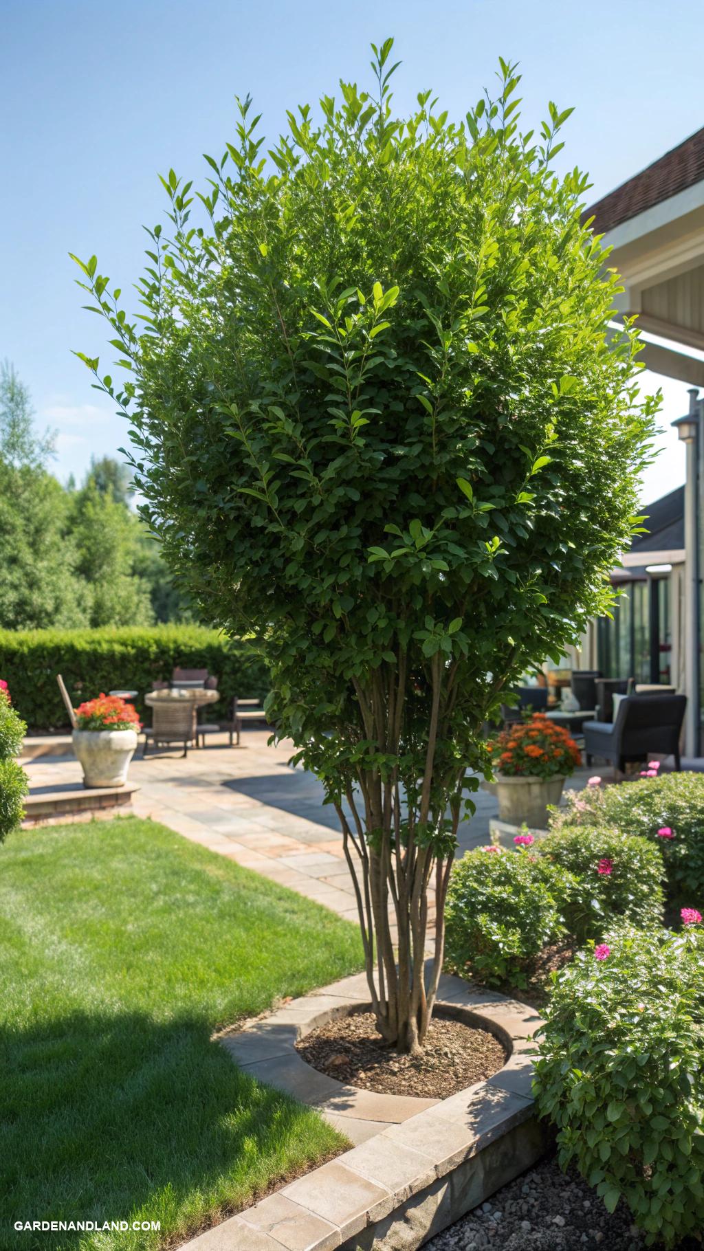 fast growing privacy shrubs Decorative Privet for dense coverage