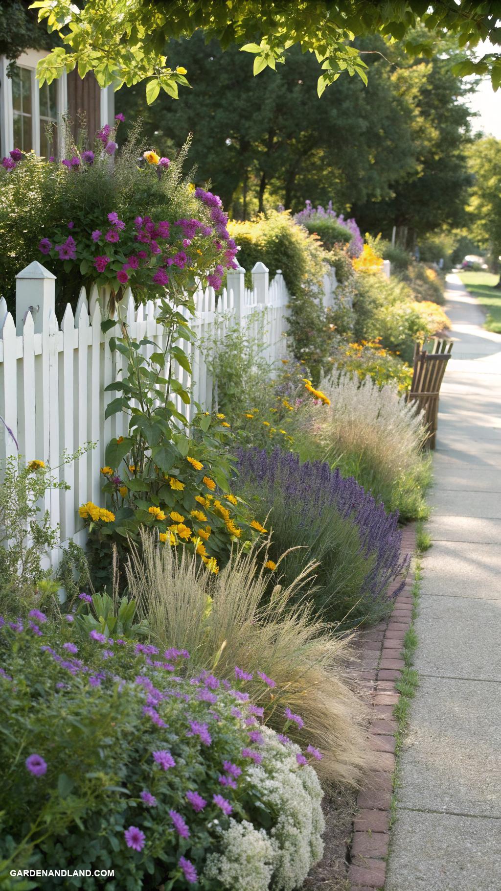 front yard hedges Wildflower hedge for attracting pollinators