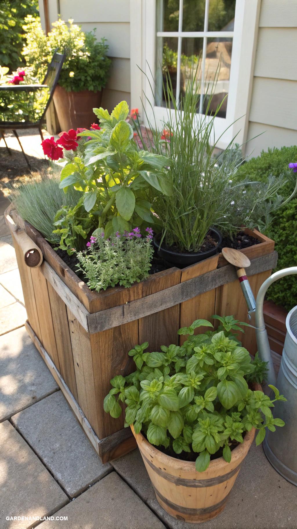 full sun container plants Herb containers for culinary delights