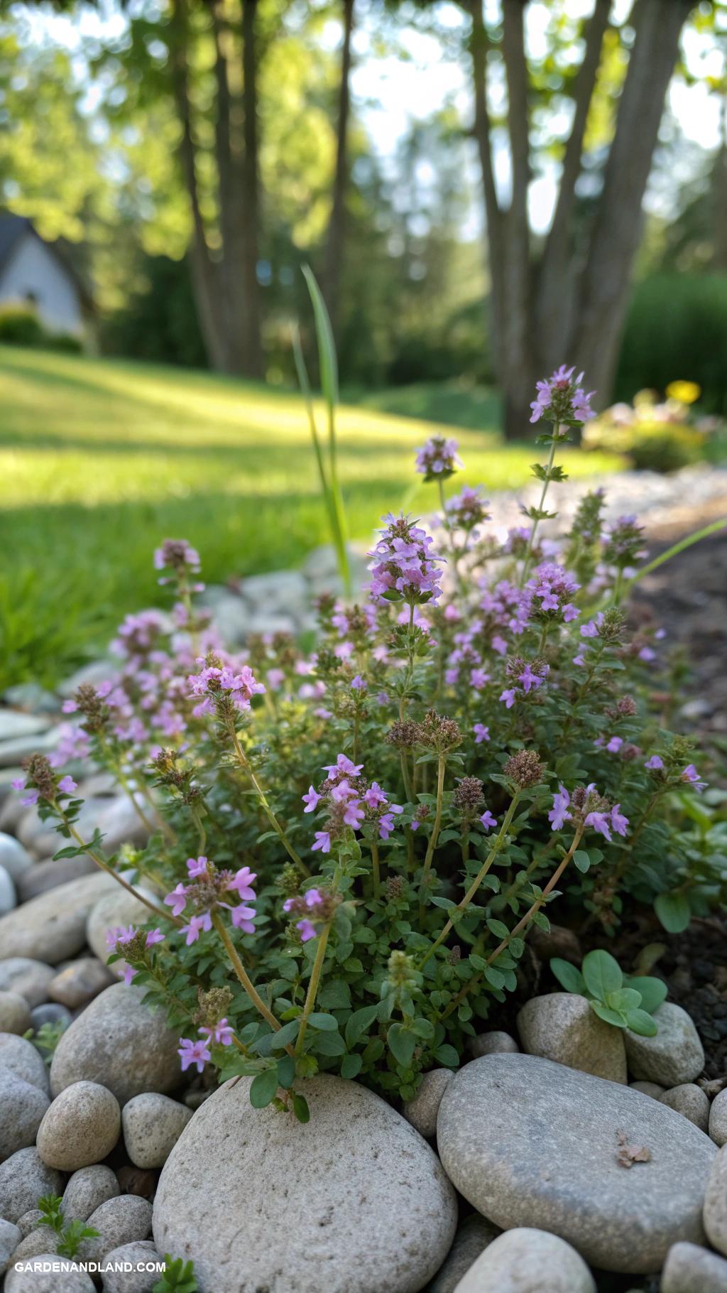 ground cover plants Creeping Thyme for fragrant low growing coverage