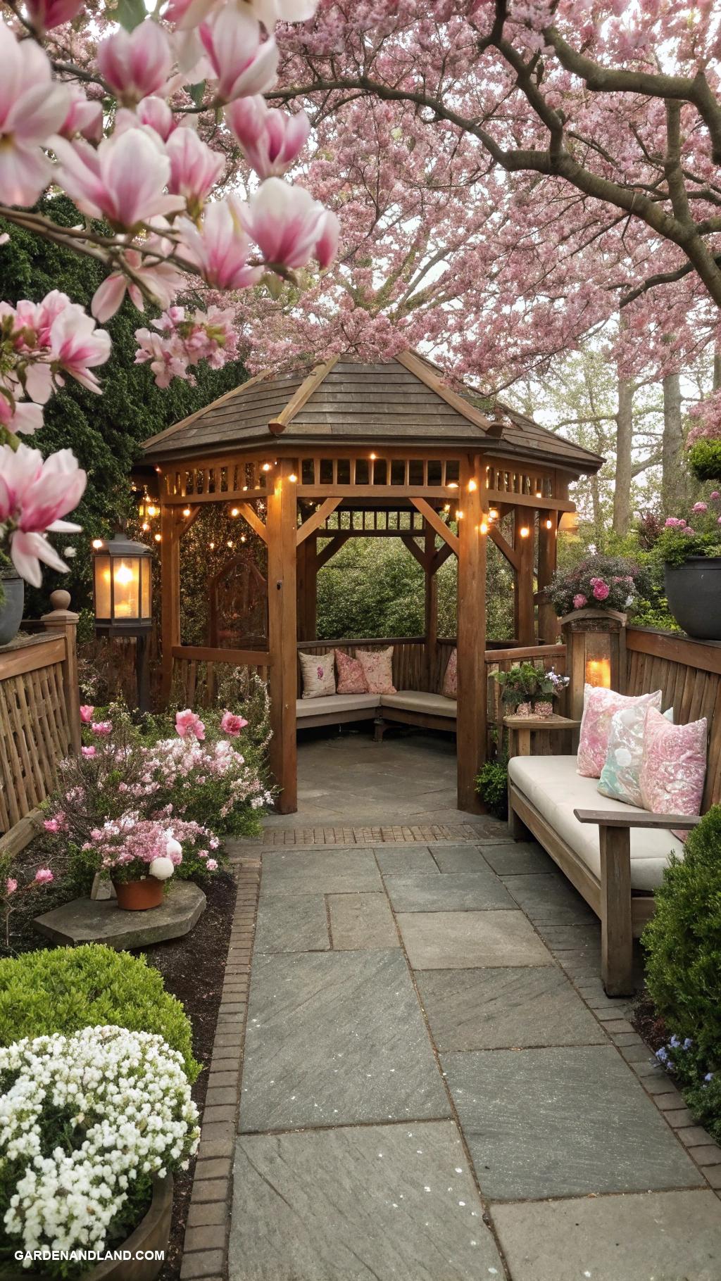 magnolia tree landscaping Design a magnolia themed garden room