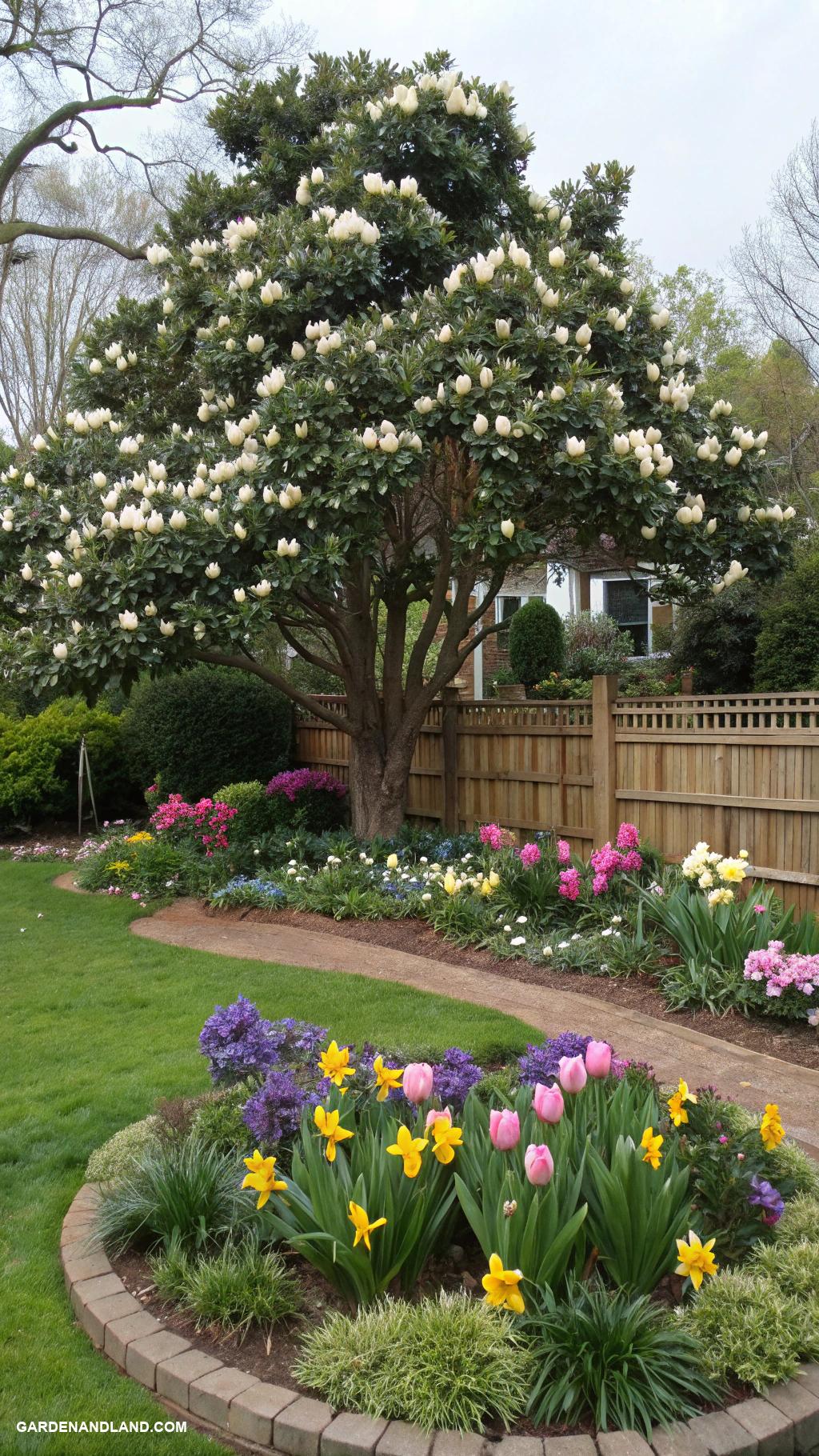 magnolia tree landscaping Incorporate magnolias into mixed border designs