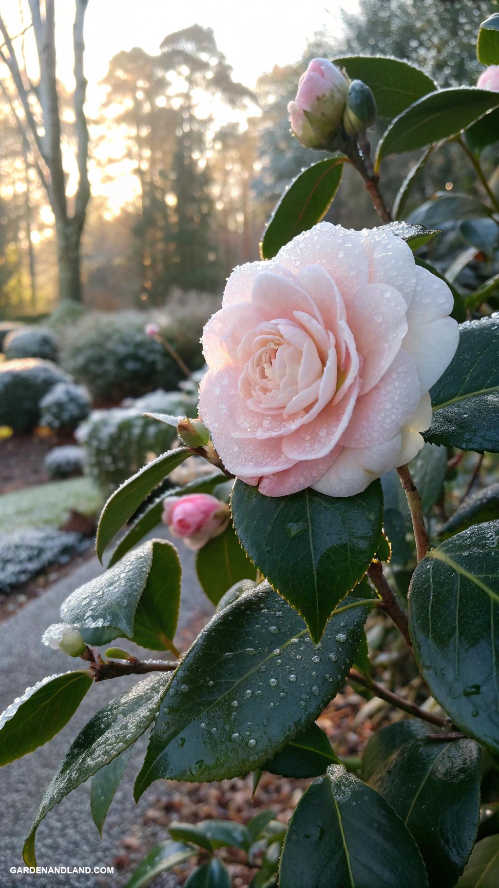 shade loving shrubs Camellias for beautiful winter blooms