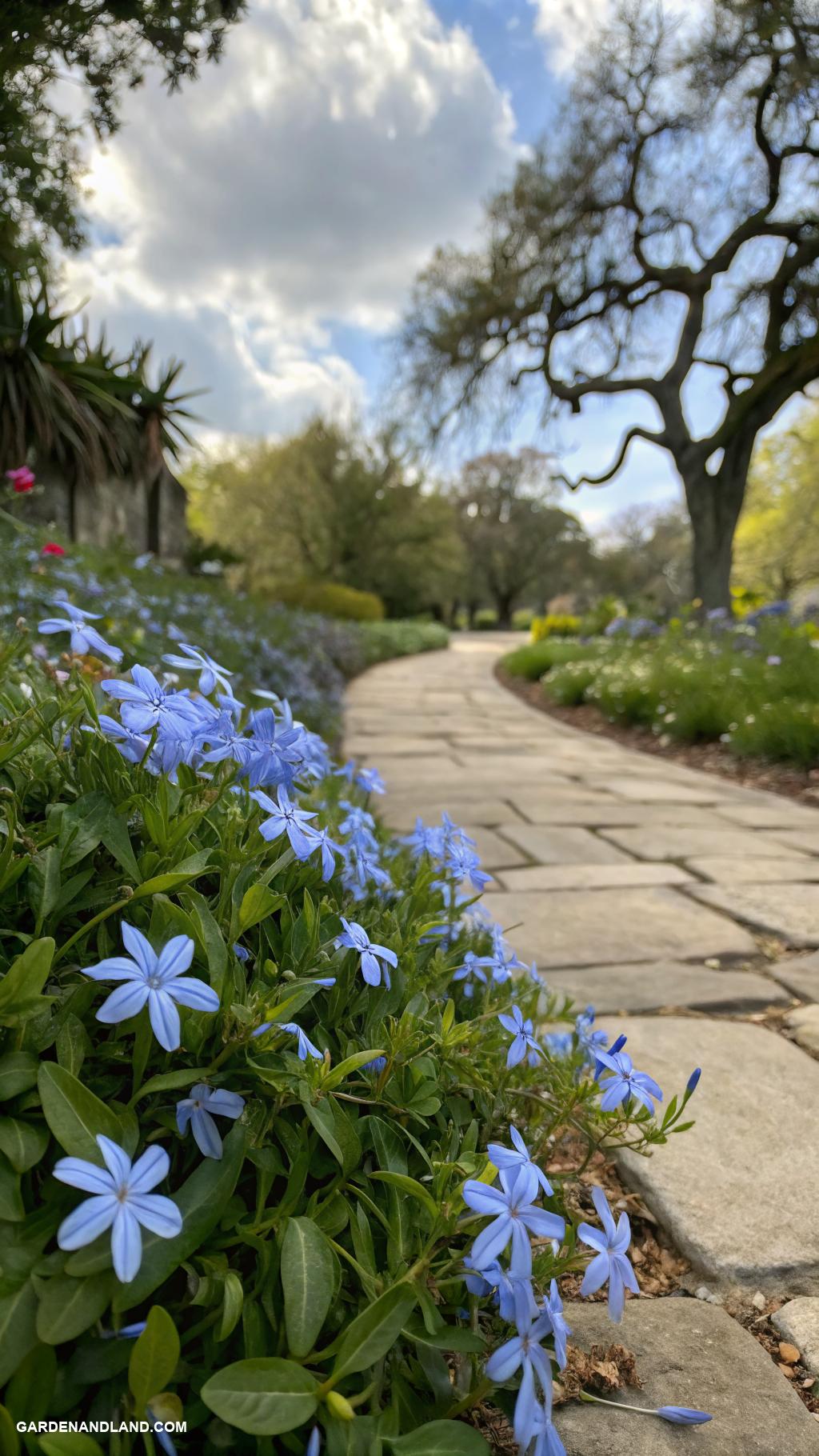 walkable ground cover Blue Star Creeper for delicate blooms