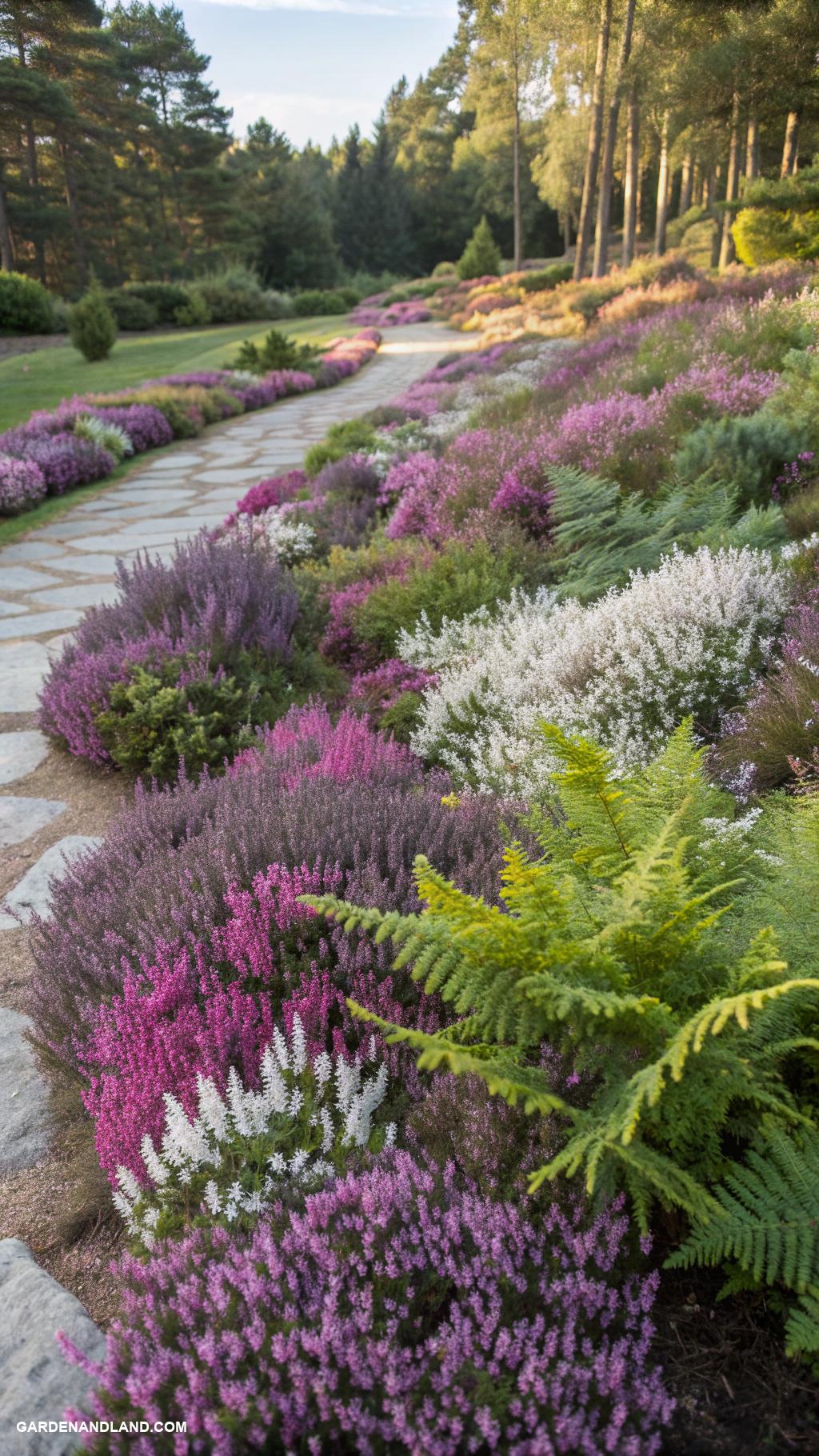 walkable ground cover Heather for colorful seasonal interest