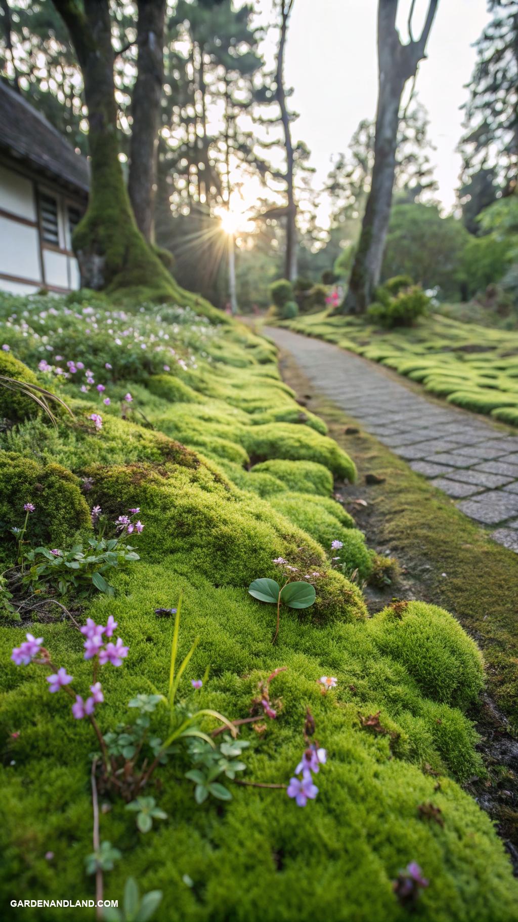 walkable ground cover Soft Moss for lush greenery