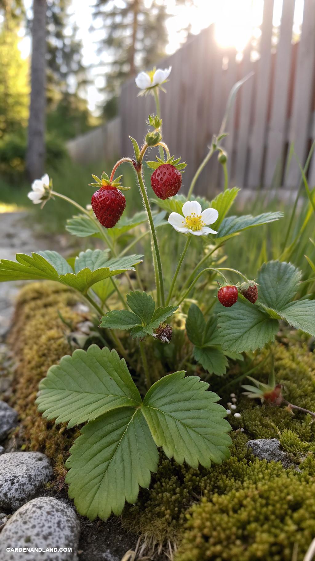 walkable ground cover Wild Strawberry for edible ground cover