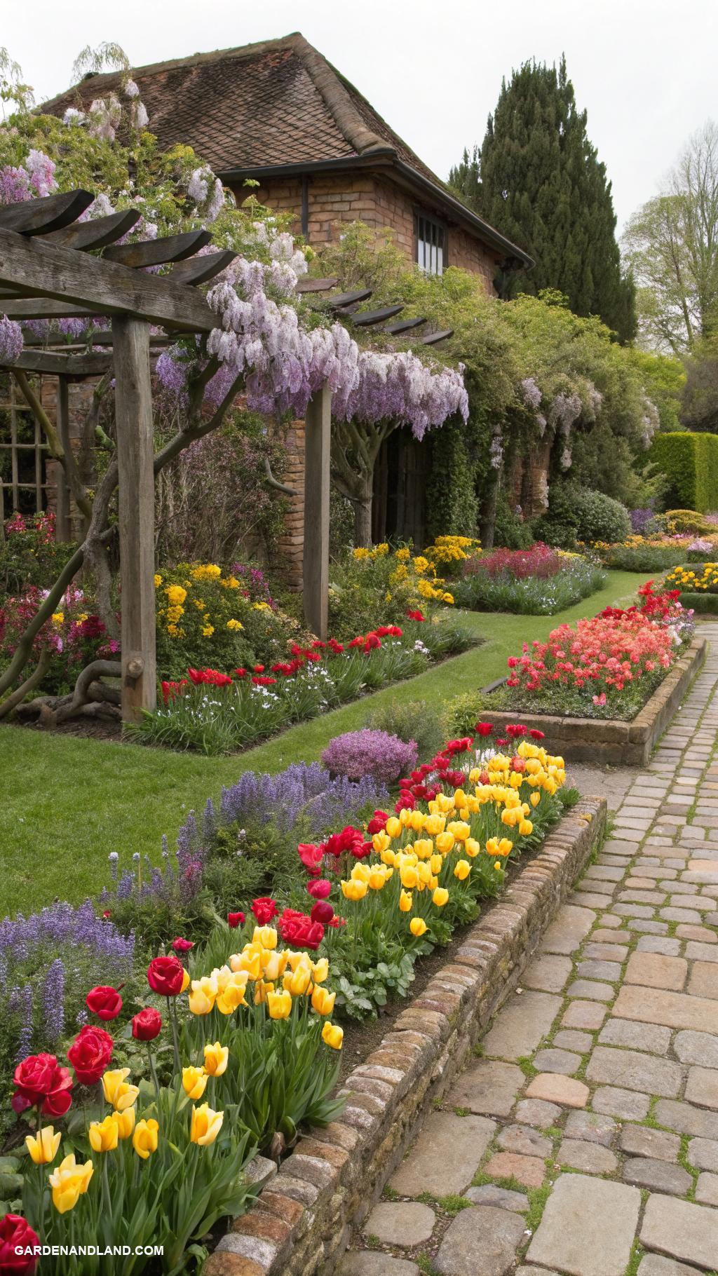 english garden ideas Themed flower beds for year round color