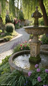 english garden ideas Water features for soothing garden ambiance