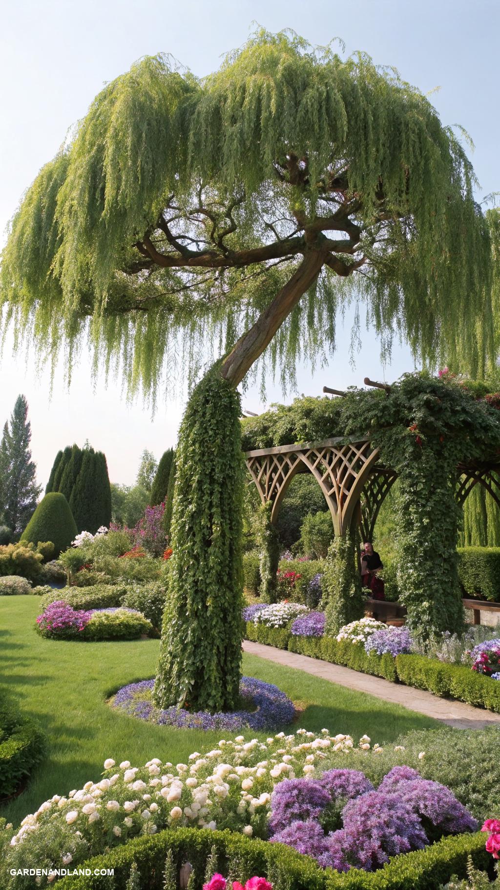 hedge trees Sculptural hedge art as focal points