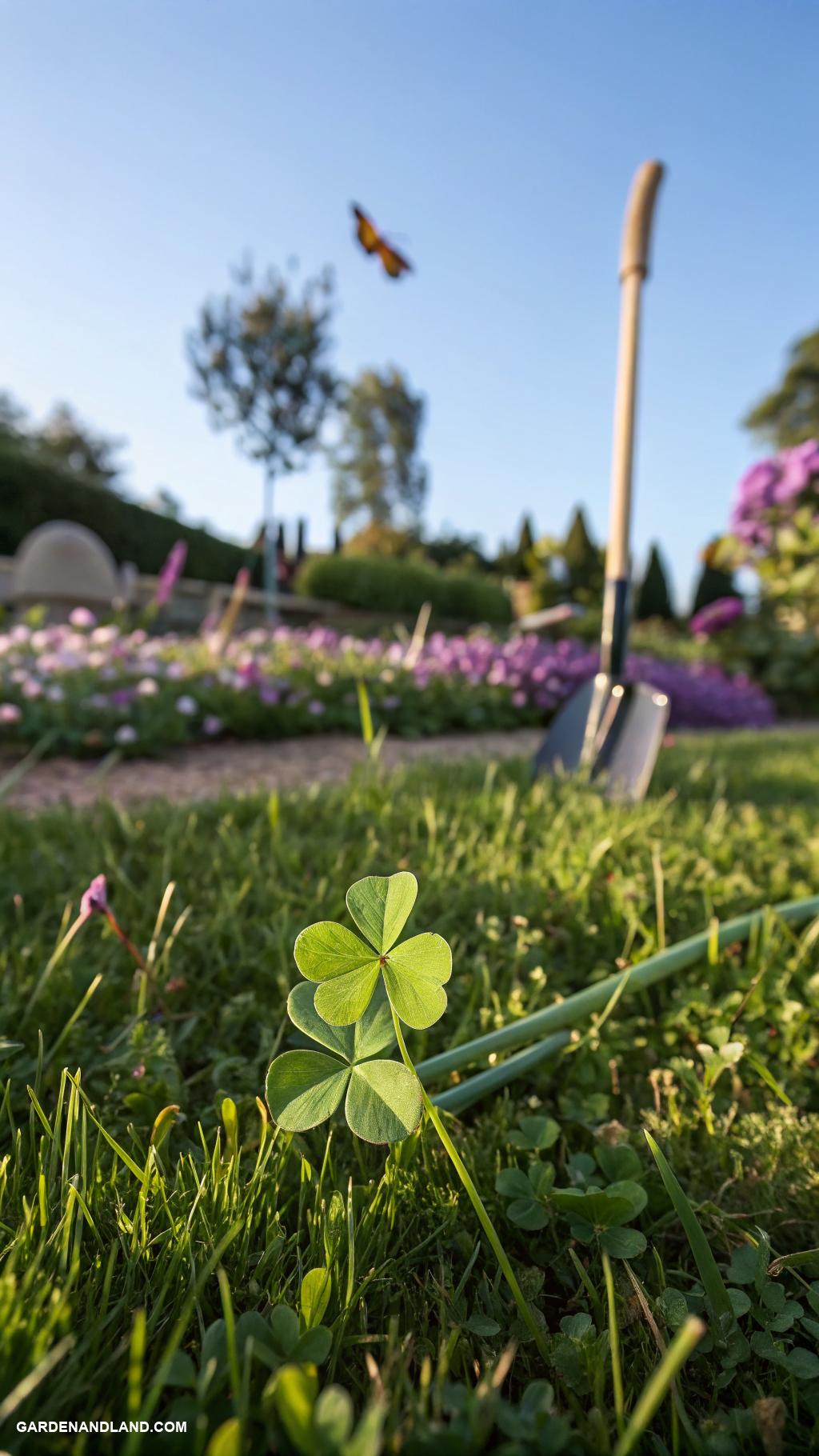 low growing ground cover Clover for eco friendly lawn alternative