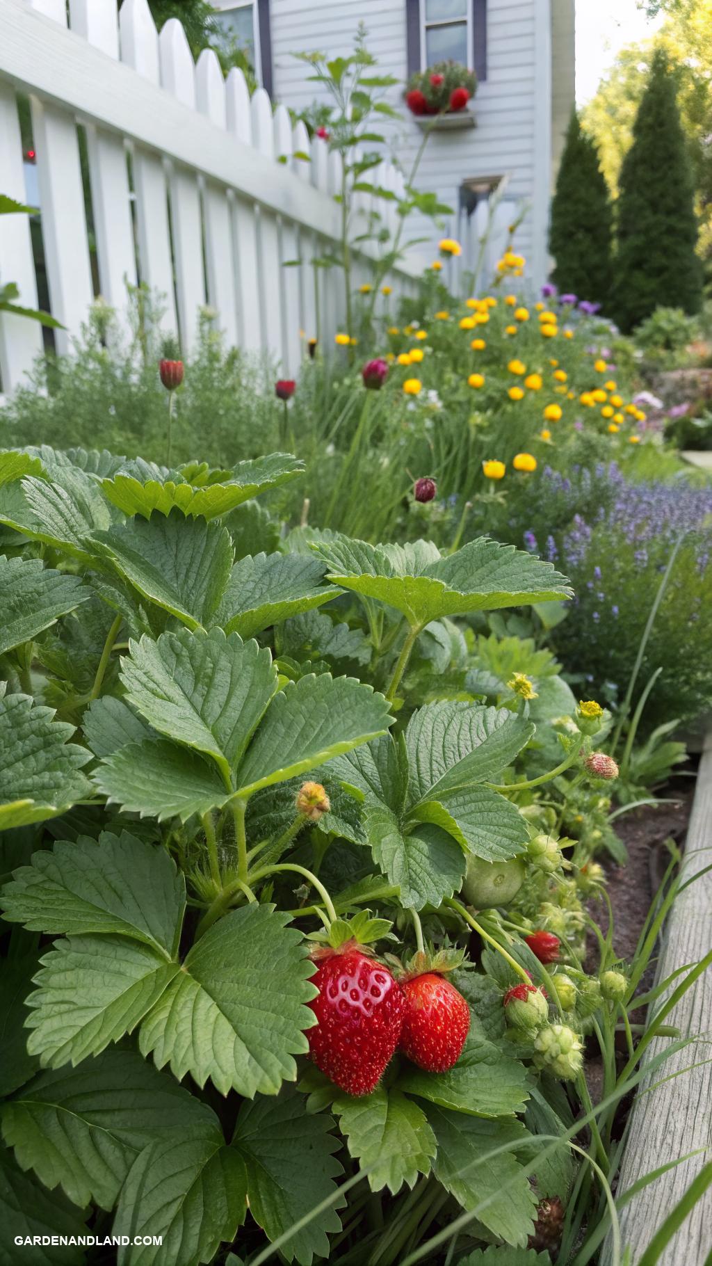 strawberry patch ideas Herb strawberry companion planting