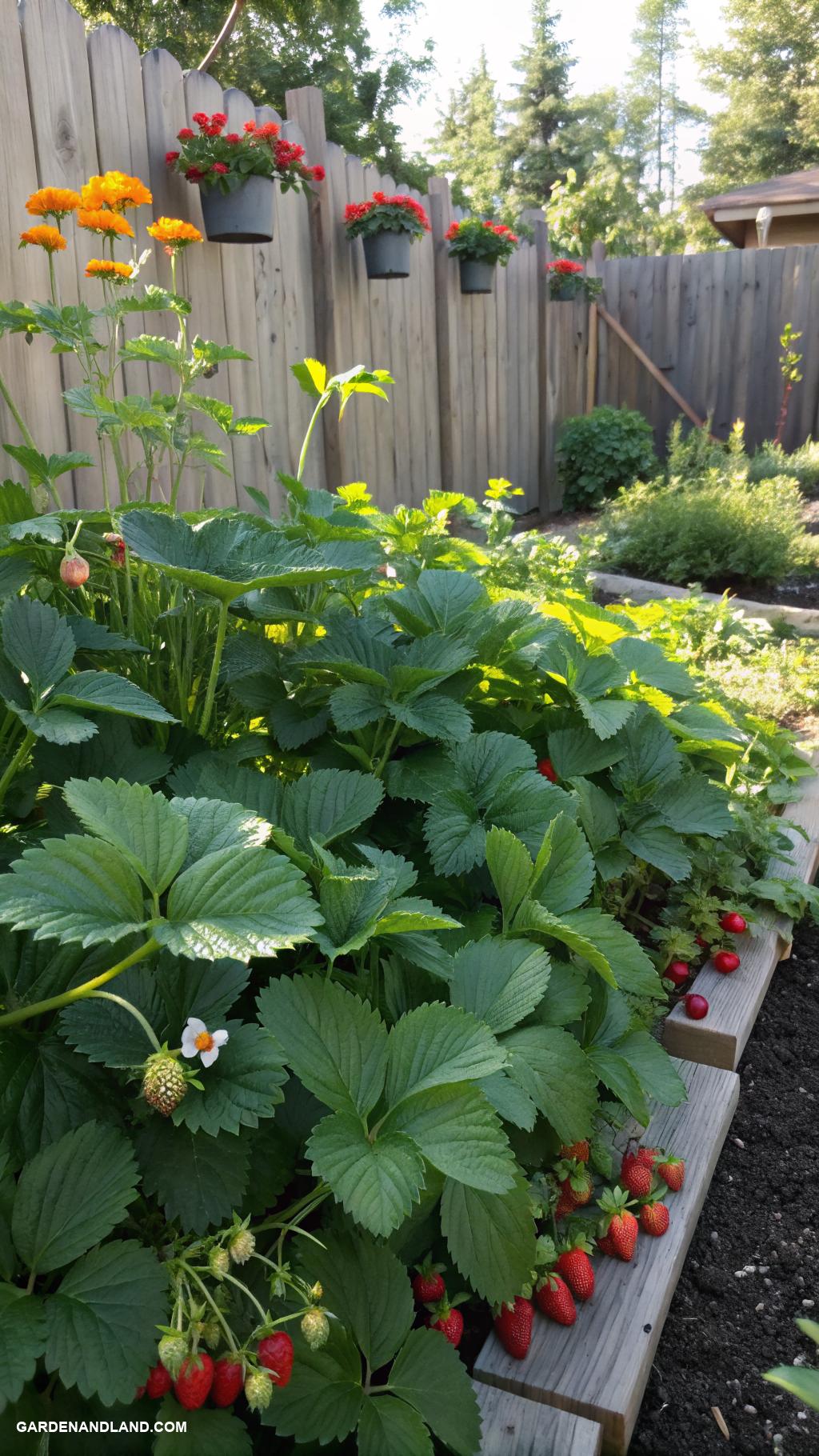 strawberry patch ideas Strawberry patch integrated with vegetable garden